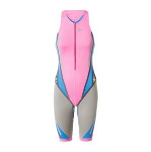 ADIDAS BY STELLA MCCARTNEY Športové jednodielne plavky 'Truenature Trisuit'  modrá / striebornosivá / svetlozelená / ružová