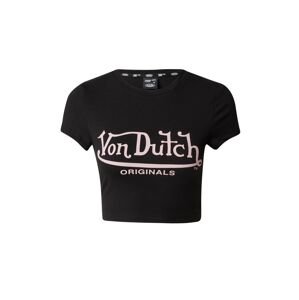 Von Dutch Originals Tričko 'ARTA'  svetlosivá / čierna