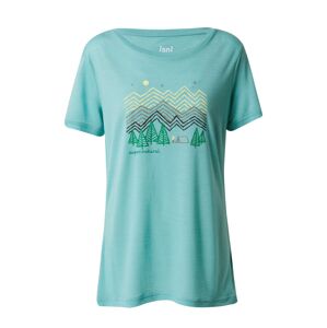 Super Natural Funkčné tričko 'CAMPING NIGHTS'  tyrkysová / svetložltá / trávovo zelená / čierna