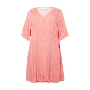 Fransa Curve Košeľové šaty 'Elise'  oranžová / ružová / biela