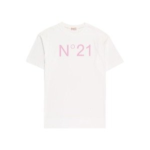N°21 Tričko  svetloružová / biela