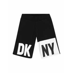 DKNY Nohavice  čierna / biela