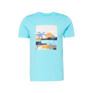 WESTMARK LONDON Tričko 'View Sunset'  kráľovská modrá / svetlomodrá / medová / púdrová
