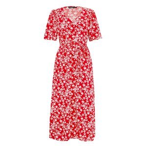 Threadbare Košeľové šaty 'Fruit'  červená / biela