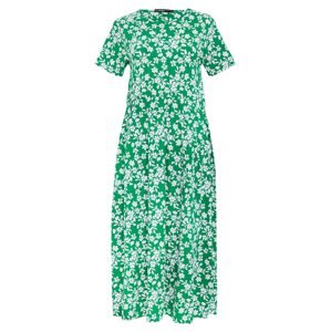 Threadbare Letné šaty 'Danni'  trávovo zelená / biela