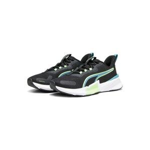 PUMA Športová obuv 'PWRFrame'  modrozelená / svetlozelená / čierna