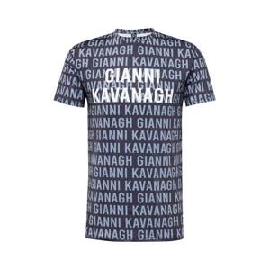 Gianni Kavanagh Tričko 'Typo'  námornícka modrá / dymovo modrá / biela