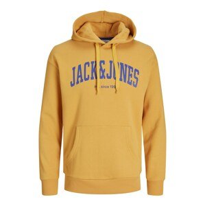 JACK & JONES Mikina 'Josh'  modrá / zlatá žltá
