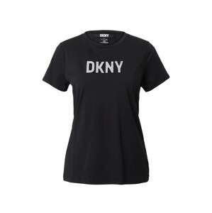 DKNY Tričko  čierna / šedobiela