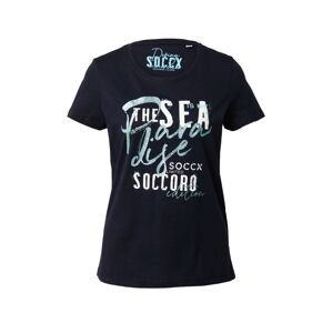 Soccx Tričko  námornícka modrá