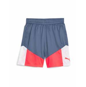 PUMA Športové nohavice 'IndividualCUP'  modrosivá / svetločervená / biela