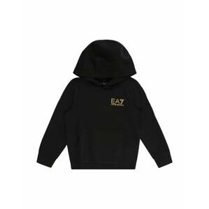 EA7 Emporio Armani Sweatshirt  zlatá / čierna