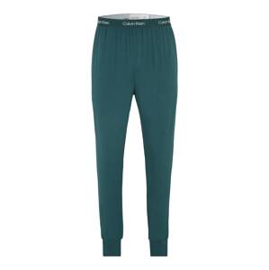 Calvin Klein Underwear Pyžamové nohavice  zelená / biela