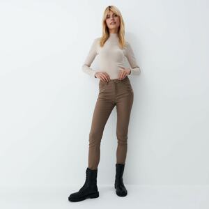Mohito - Voskované skinny nohavice - Béžová