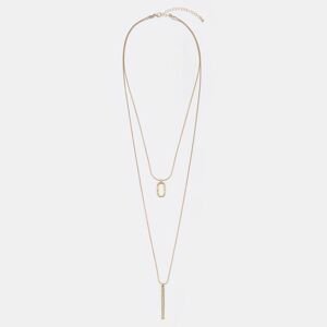 Mohito - Dvojitý náhrdelník s príveskami - Zlatá
