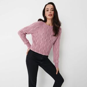 Mohito - Klasický sveter s ozdobným vzorom - Ružová