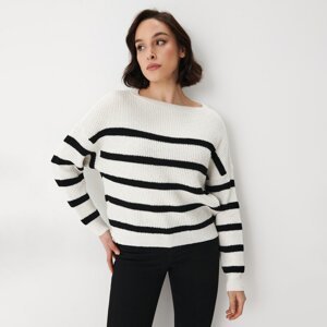 Mohito - Pásikavý sveter - Krémová