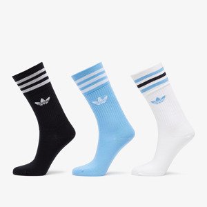 adidas Crew Socks 3-Pack White/ Light Blue/ Black