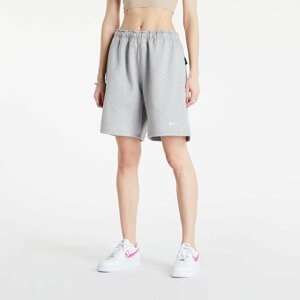 Nike NRG Solo Swoosh Fleece Shorts Dark Grey Heather/ White