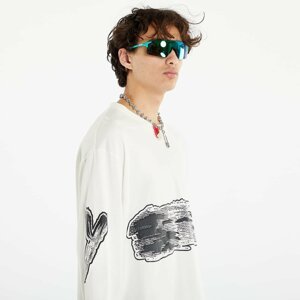 Y-3 Graphic Logo Long Sleeve Tee Off White