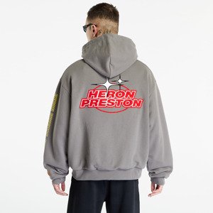 Heron Preston Sponsor Oversized Hoodie Grey/ Red