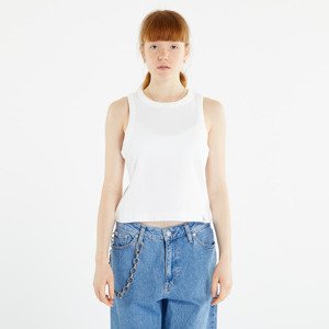 Calvin Klein Jeans Tab Rib Tank Top Bright White