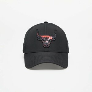 New Era Chicago Bulls Print Infill 9FORTY Adjustable Cap Black