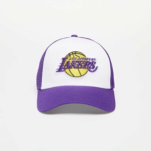 New Era Los Angeles Lakers Team Colour A-Frame Trucker Cap Purple/ White