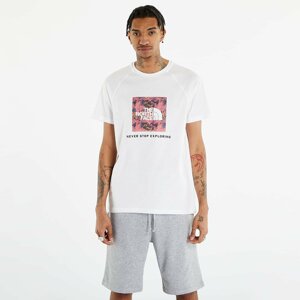 The North Face S/S Raglan Redbox Tee TNF White/ Cosmo Pink