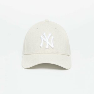 New Era New York Yankees Linen 9FORTY Adjustable Cap Stone/ Optic White