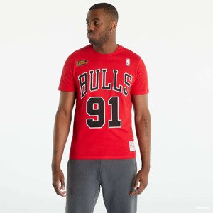 Mitchell & Ness NBA N&N Tee Bulls Dennis Rodman Red