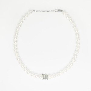 MISBHV Tiny Pearl Necklace White