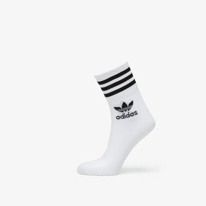 adidas Mid Cut Crew Socks 3-Pack White/ Black