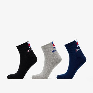 Champion 3-Pack Ankle Socks Black/ Grey/ Navy