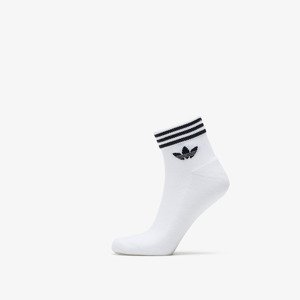 adidas Trefoil Ankle Socks 3-Pack White/ Black