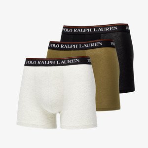 Ralph Lauren Stretch Cotton Boxer Brief 3-Pack Black/ Green/ White