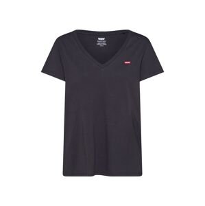 LEVI'S Tričko 'PERFECT VNECK BLACKS'  ohnivo červená / čierna / biela