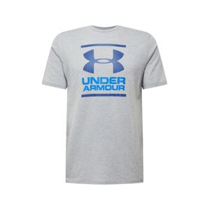 UNDER ARMOUR Funkčné tričko 'Foundation'  modrá / kráľovská modrá / sivá melírovaná