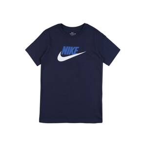 Nike Sportswear Tričko 'Futura'  modrá / námornícka modrá / biela