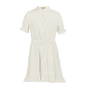 MYMO Košeľové šaty  biela