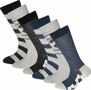 EWERS Ponožky  sivá / sivobéžová / čierna / biela
