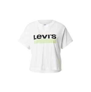 LEVI'S Tričko  zelená / čierna / biela