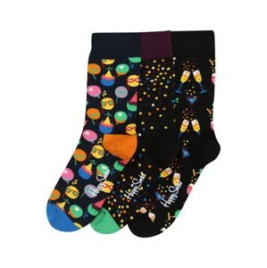 Happy Socks Ponožky  zelená / oranžová / ružová / čierna