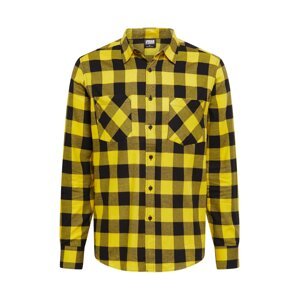 Urban Classics Košeľa  žltá / čierna