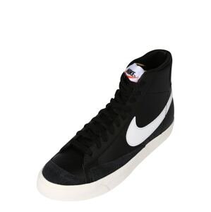 Nike Sportswear Členkové tenisky 'Blazer 77'  čierna / biela