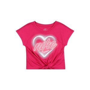NIKE Funkčné tričko 'HEART GLOW IN THE DARK'  neónovo ružová / brusnicová
