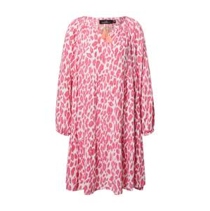 Zwillingsherz Košeľové šaty  ružová / svetloružová / biela