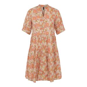 Y.A.S Košeľové šaty 'Dowa'  svetlozelená / oranžová / ružová / staroružová / biela
