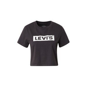 LEVI'S ® Tričko 'GR Cropped Jordie Tee'  čierna / biela