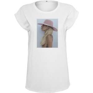 Merchcode Tričko 'Lady Gaga'  telová / modrá / ružová / biela